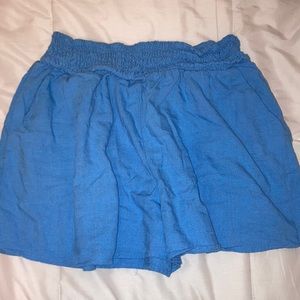 Flowy blue shorts